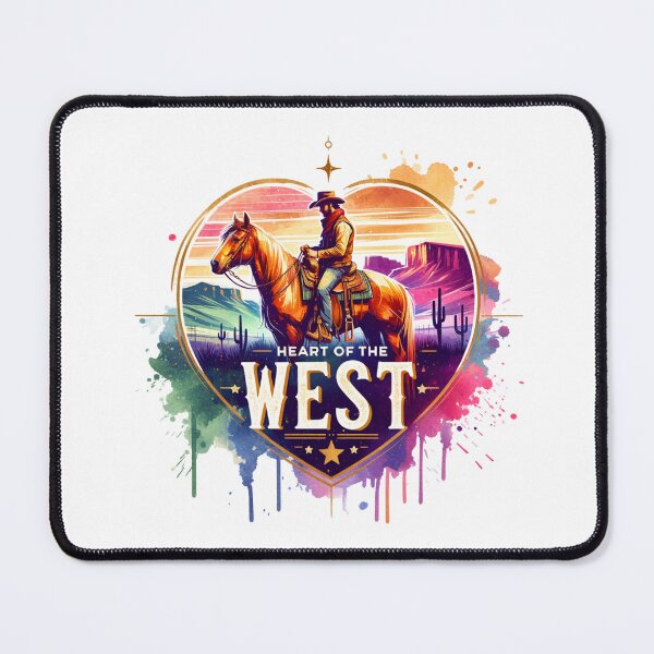 Item preview, ✨Heart of the West – Cowboy on Horse in Desert Design for Apparel, Mugs, Stickers & More designed and sold by artedigital99.