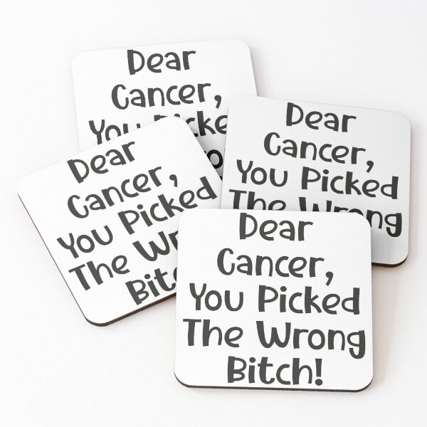 Item preview, Dear Cancer, You Picked The Wrong Bitch designed and sold by faridman.