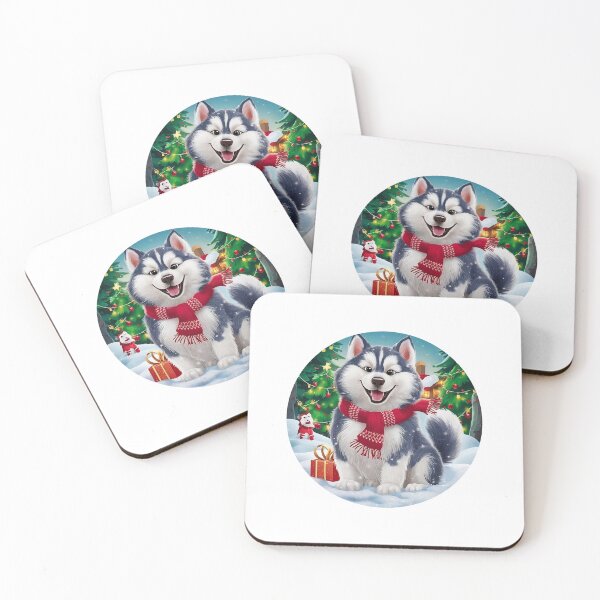 Item preview, Cute Husky Christmas designed and sold by canvadreamer444.