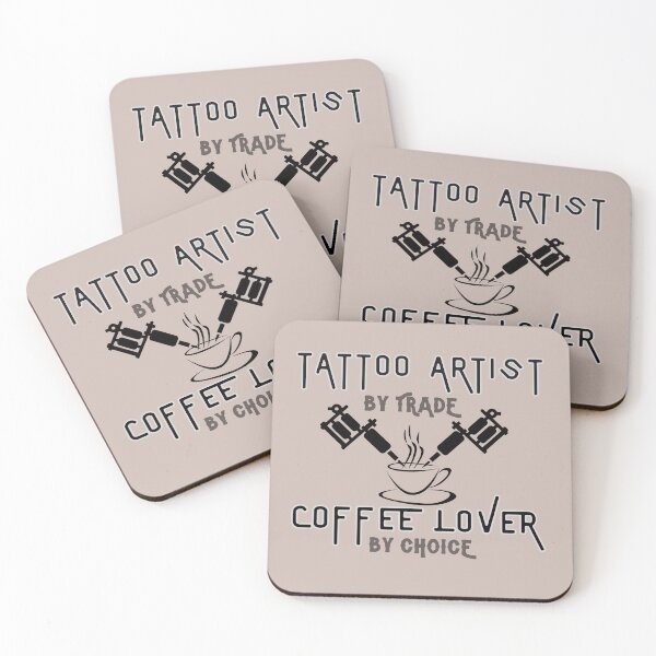 Item preview, Tattoo Artist Coffee Lover Tattooer designed and sold by MerchMagia.