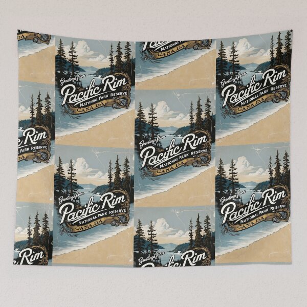 Item preview, Pacific Rim National Park Canada Postcard Vintage Travel Retro designed and sold by TravelPostcardGems.