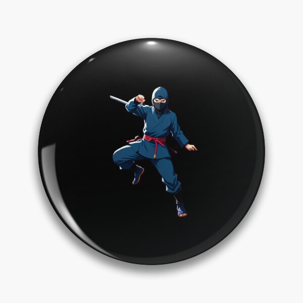 Item preview, Ninja in Dynamic Fighting Pose designed and sold by artwaves.