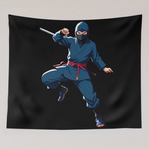 Item preview, Ninja in Dynamic Fighting Pose designed and sold by artwaves.
