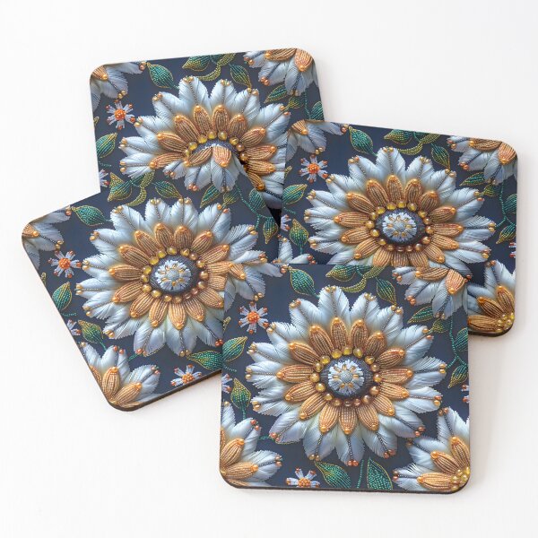 Item preview, Retro Vintage Floral Boho Embroidery designed and sold by SecretDicer.