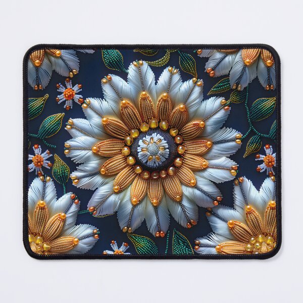 Item preview, Retro Vintage Floral Boho Embroidery designed and sold by SecretDicer.