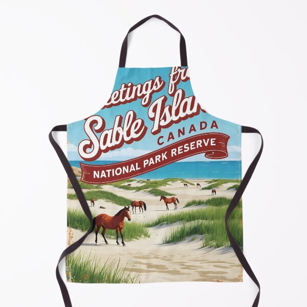 Item preview, Sable Island National Park Canada Postcard Vintage Travel Retro designed and sold by TravelPostcardGems.
