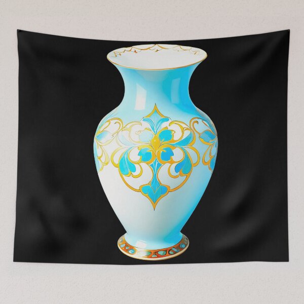 Item preview, Delicate Porcelain Vase with Intricate Patterns designed and sold by artwaves.