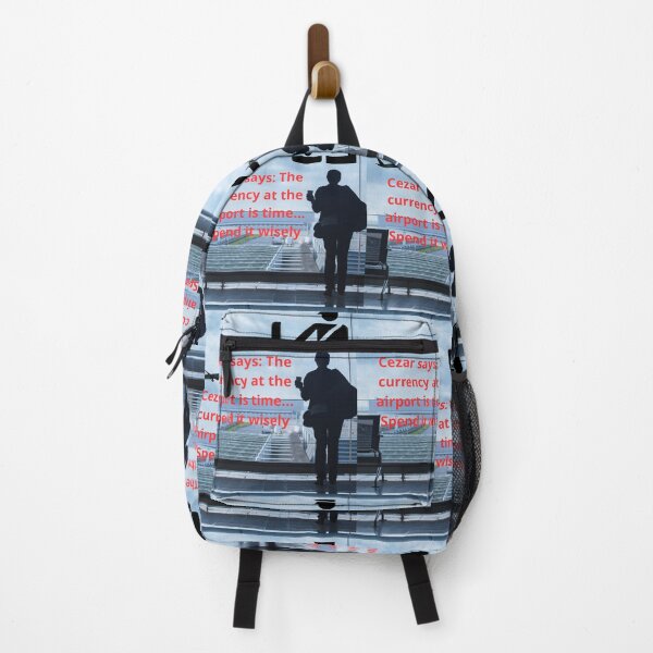Item preview, Cezar says: The currency at the airport is time... Spend it wisely designed and sold by smartpaxcezar.