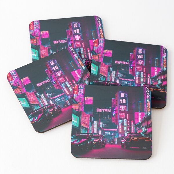 Item preview, CYBERPUNK SEOUL NEON NIGHT designed and sold by milestotreasure.