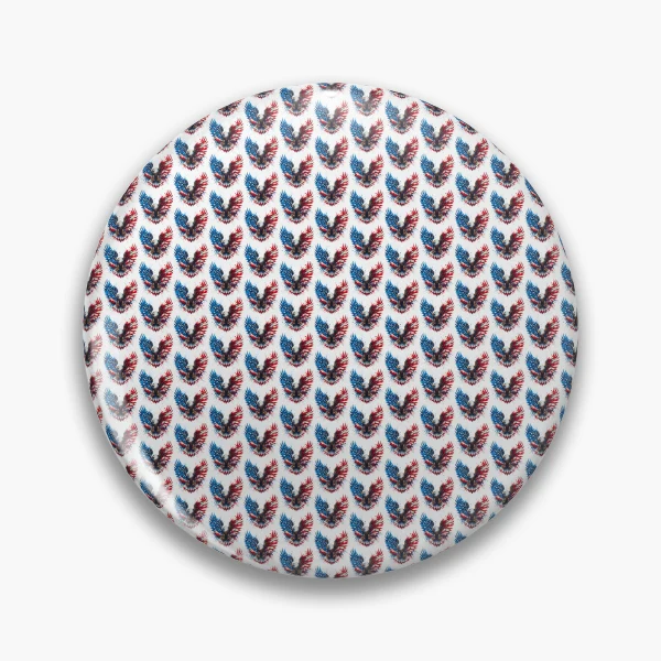 Patriotic Eagle with American Flag Wings: USA Pride Design — Pin by BiMood