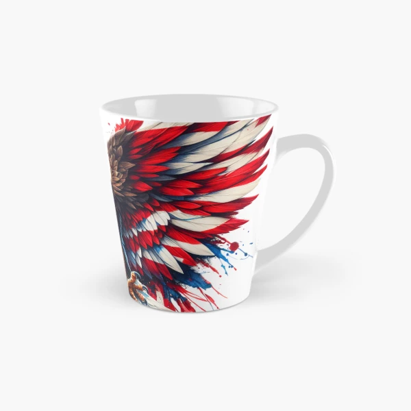 Patriotic Eagle with American Flag Wings: USA Pride Design — Classic Mug by BiMood