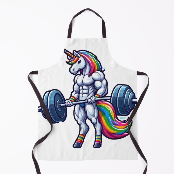 Item preview, Muscular Unicorn - Rainbow Workout Fitness Unicorn - Gym Inspiration designed and sold by raedattia.