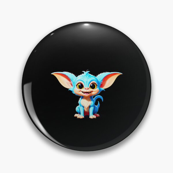 Item preview, Cute blue gremlin with big ears designed and sold by artwaves.