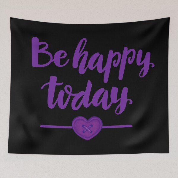 Item preview, Be Happy Today - Purple designed and sold by Eranthe Bernardo.