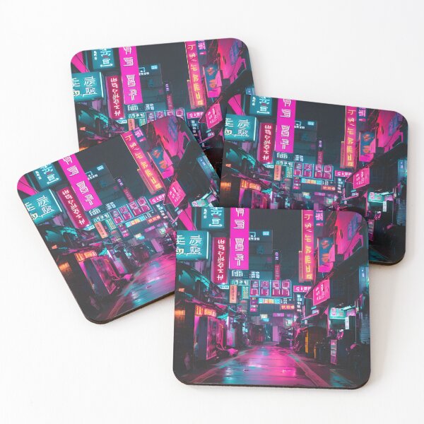 Item preview,  CYBERPUNK SEOUL NEON CITYSCAPE designed and sold by milestotreasure.