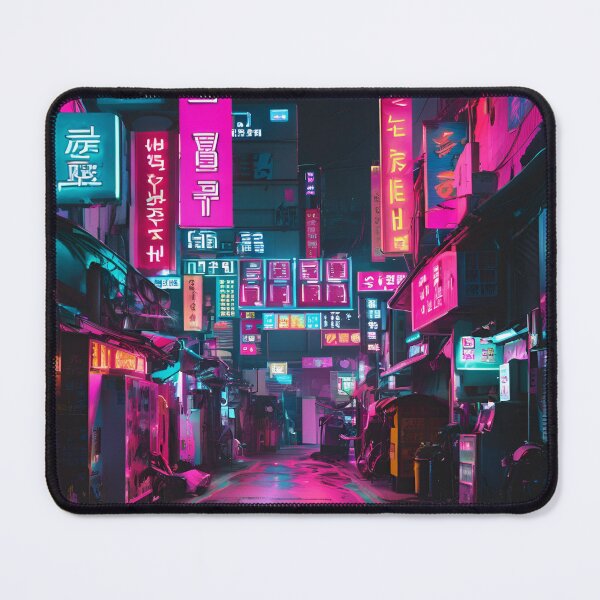 Item preview, CYBERPUNK SEOUL NEON CITYSCAPE designed and sold by milestotreasure.
