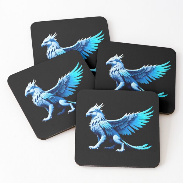 Item preview, Majestic Blue Gryphon with Intricate Feathers designed and sold by artwaves.