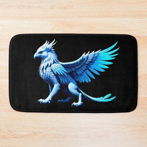 Item preview, Majestic Blue Gryphon with Intricate Feathers designed and sold by artwaves.