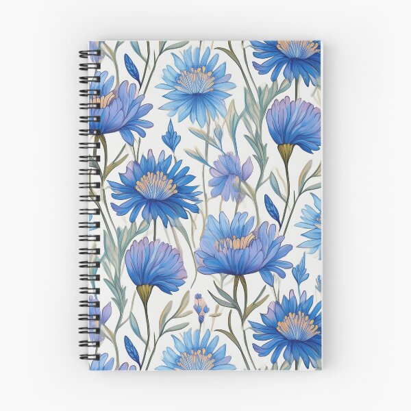 Item preview, Cornflower Floral Pattern designed and sold by 100Sunsets.