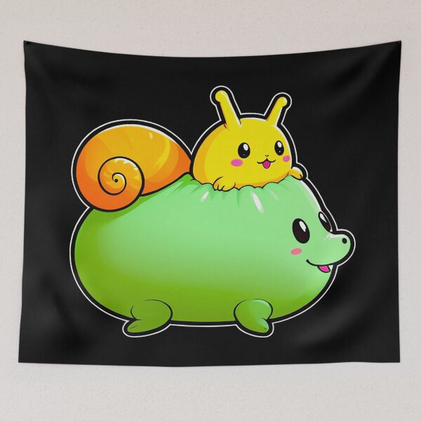 Item preview, Cute cartoon slug with a friend designed and sold by artwaves.
