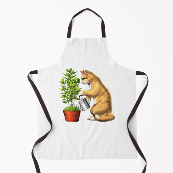 Item preview, Cat Watering Plants designed and sold by underheaven.