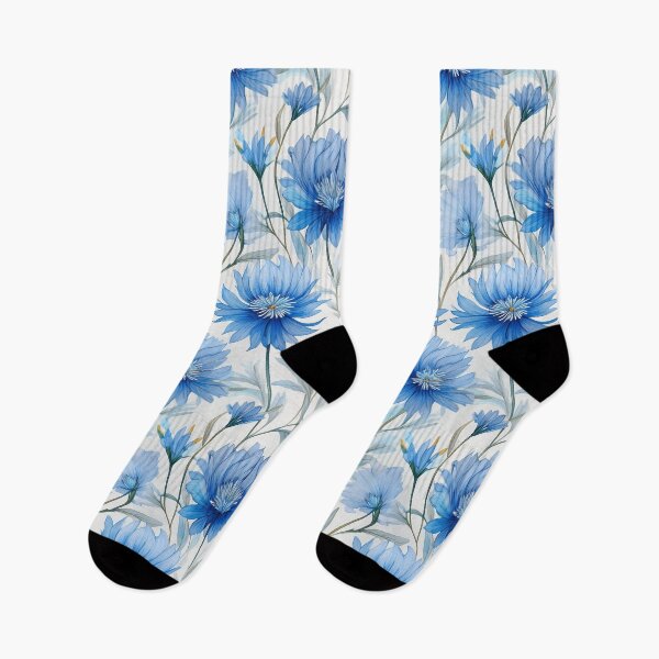 Item preview, Cornflower Floral Pattern designed and sold by 100Sunsets.