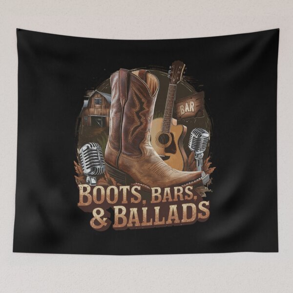 Item preview, Born country - Boots,bars and ballads designed and sold by JansenGS.
