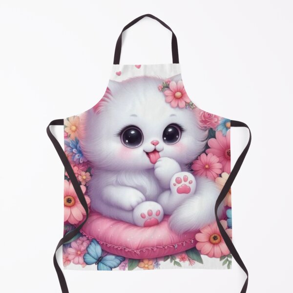 Item preview, White Cute Cat designed and sold by WorlDigitalArts.