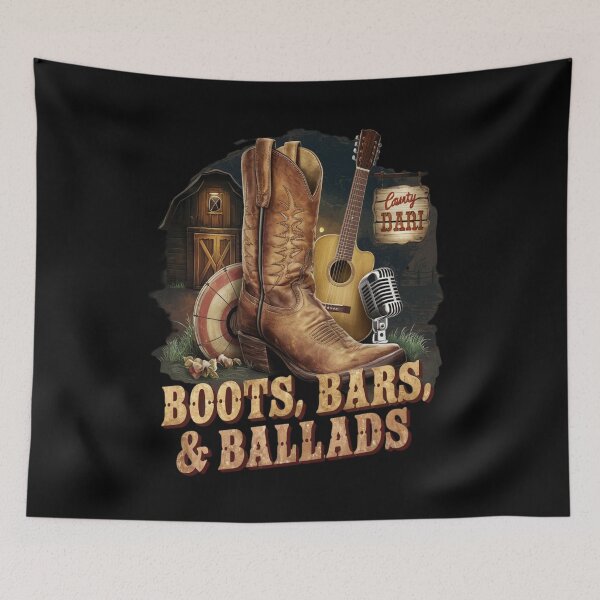Item preview, Born country - Boots,bars and ballads designed and sold by JansenGS.