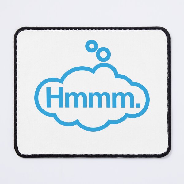 Item preview, Hmmm - Talking Shirt (Blue) designed and sold by Justin Ellis.