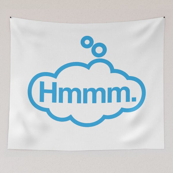 Item preview, Hmmm - Talking Shirt (Blue) designed and sold by Justin Ellis.