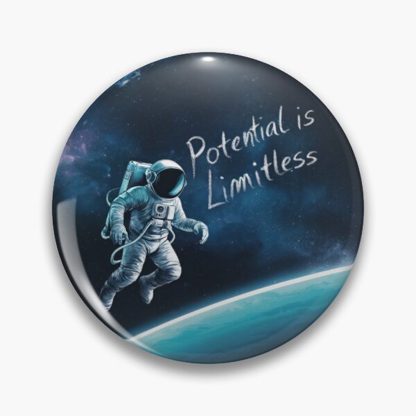 Item preview, Potential is Limitless: Astronaut in Space designed and sold by RvinJo8.