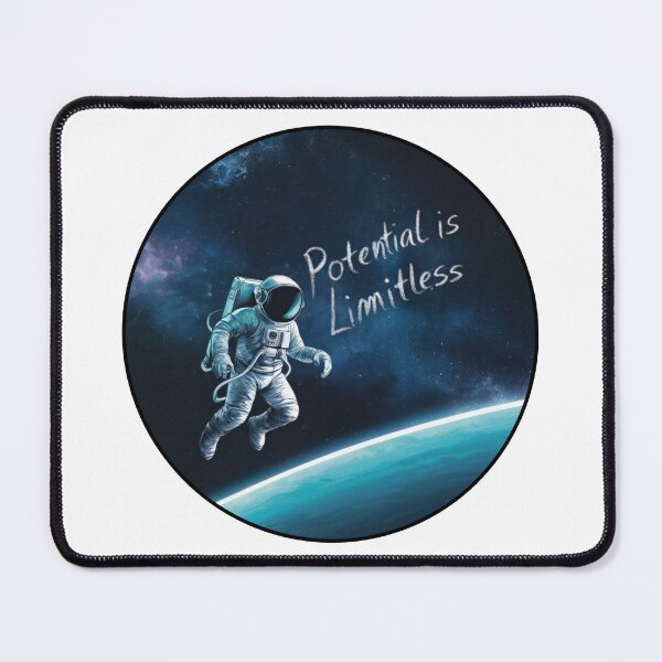 Item preview, Potential is Limitless: Astronaut in Space designed and sold by RvinJo8.