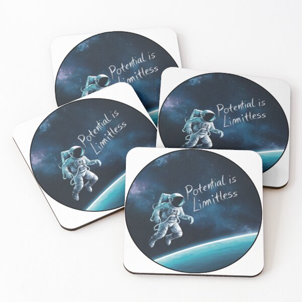 Item preview, Potential is Limitless: Astronaut in Space designed and sold by RvinJo8.