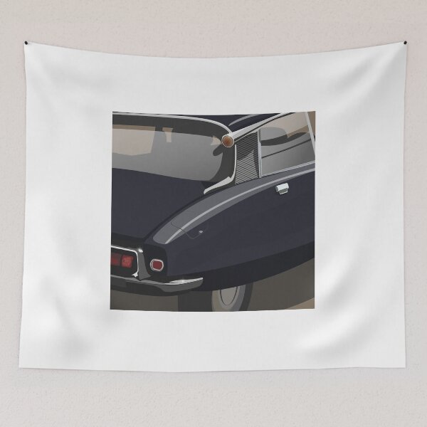 Item preview, Elegant  French Classic Retro Car Andre DS ID Flying Saucer Déesse Goddess - Dark Aubergine designed and sold by Steve Kidd Art.