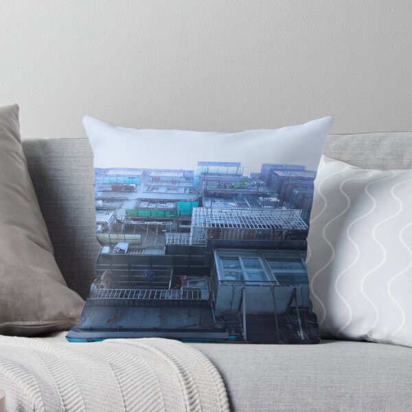 Item preview, Looking Up At A Chinese Apartment Block - In Blue designed and sold by exploramum.