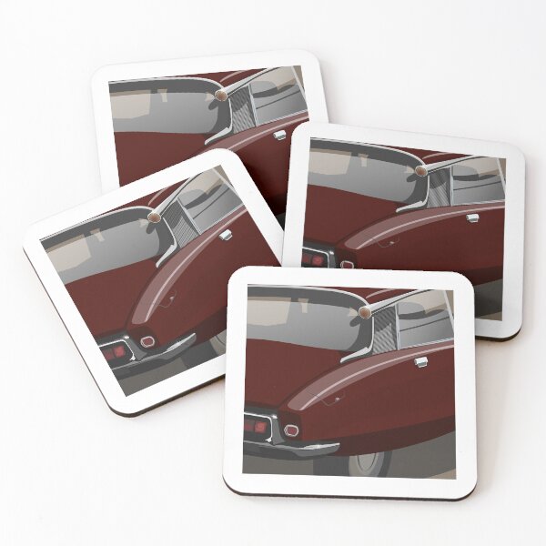 Item preview, Elegant  French Classic Retro Car Andre DS ID Flying Saucer Déesse Goddess - Dark Maroon designed and sold by Steve Kidd Art.