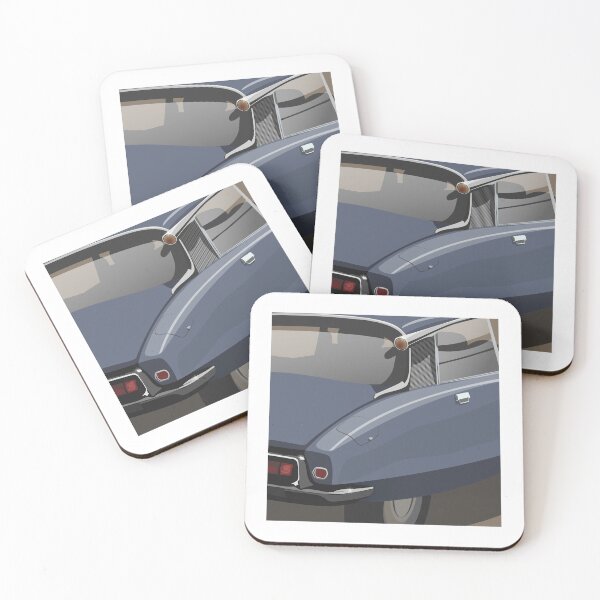 Item preview, Elegant  French Classic Retro Car Andre DS ID Flying Saucer Déesse Goddess - Grey Blue designed and sold by Steve Kidd Art.