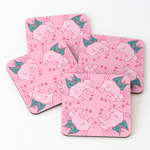 Item preview, Pink rabbit pattern designed and sold by townswmushrooms.