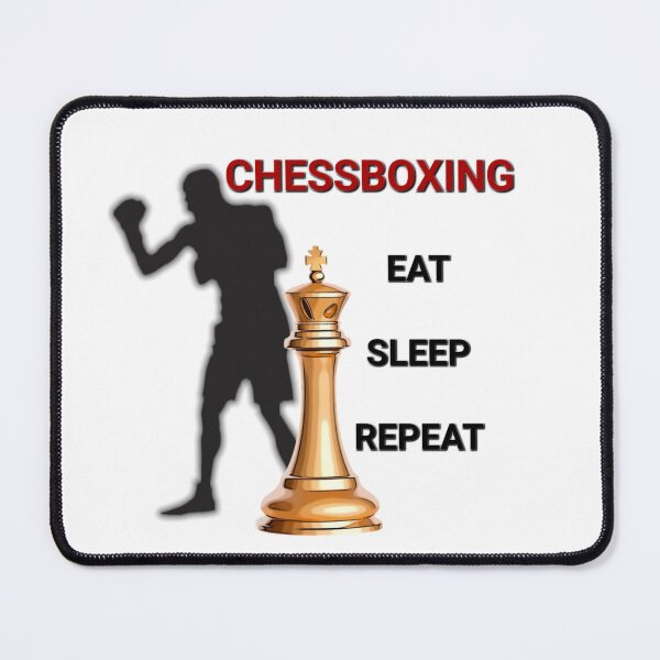 Item preview, Chess Boxing or ChessBoxing Eat Sleep Repeat designed and sold by TuyaArts.