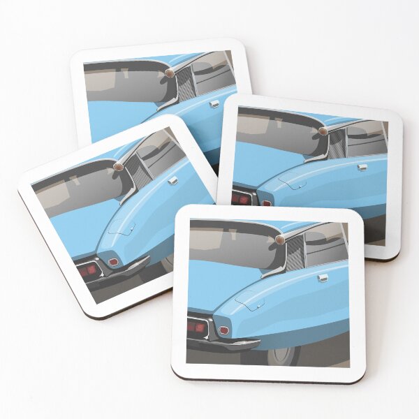 Item preview, Elegant  French Classic Retro Car Andre DS ID Flying Saucer Déesse Goddess - Light Blue designed and sold by Steve Kidd Art.