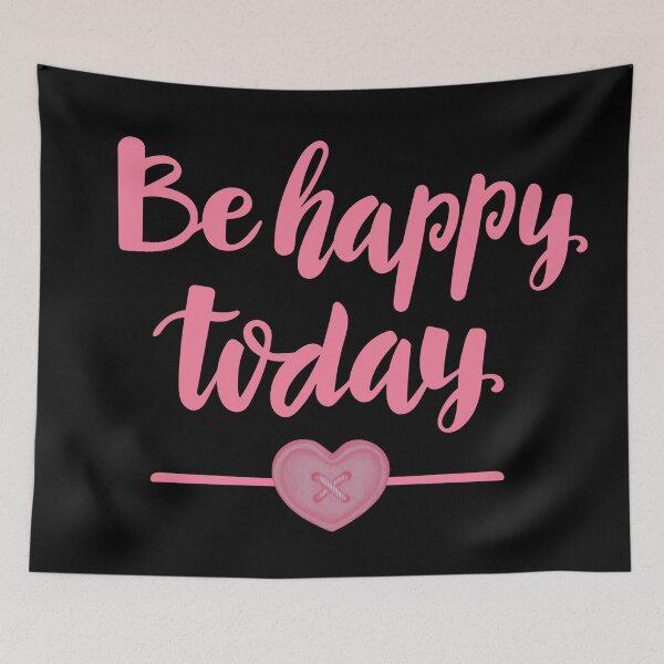 Item preview, Be Happy Today - Pink designed and sold by Eranthe Bernardo.