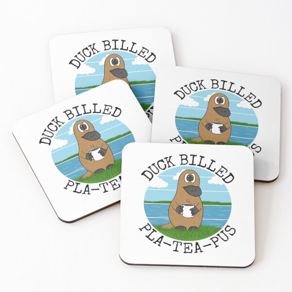 Item preview, Duck Billed Platypus, Pla-Tea-Pus, Tea Australia Funny designed and sold by doodlerob.