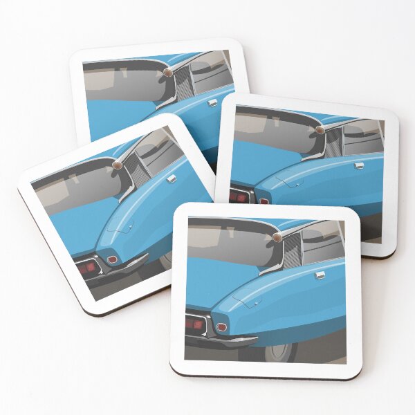 Item preview, Elegant  French Classic Retro Car Andre DS ID Flying Saucer Déesse Goddess - Med Blue designed and sold by Steve Kidd Art.