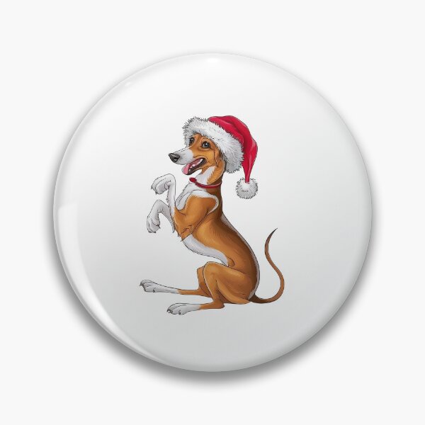 Item preview,  Cute Funny Azawakh In Christmas Hat  designed and sold by canvadreamer444.