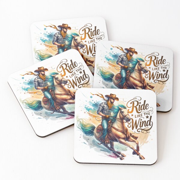 Item preview, ✨Ride Like the Wind – Cowboy Riding Horse Design for Apparel, Mugs, Stickers & More designed and sold by artedigital99.
