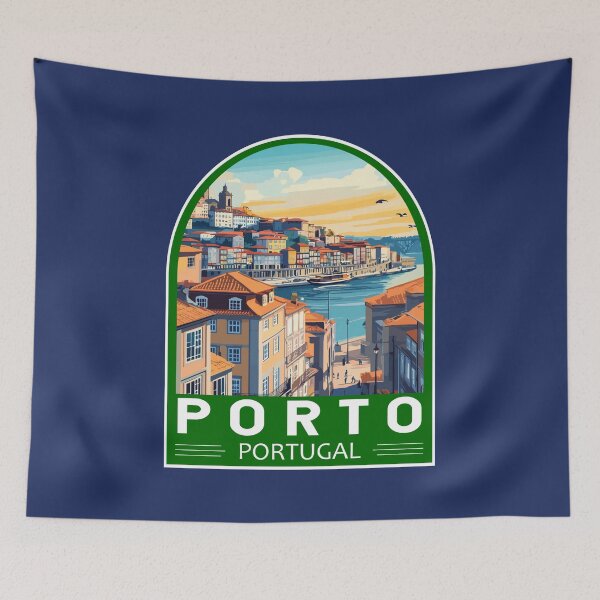 Item preview, Porto Portugal Travel Art Emblem designed and sold by KrisSidDesigns.