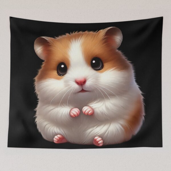 Item preview, Cute Adorable Fluffy Hamster designed and sold by TeslaSt0re.