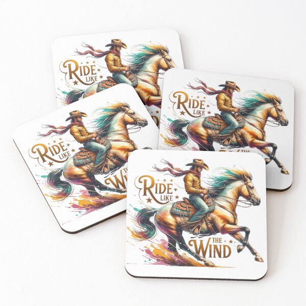 Item preview, ✨Ride Like the Wind – Cowboy Riding Horse Design for Apparel, Mugs, Stickers & More designed and sold by artedigital99.