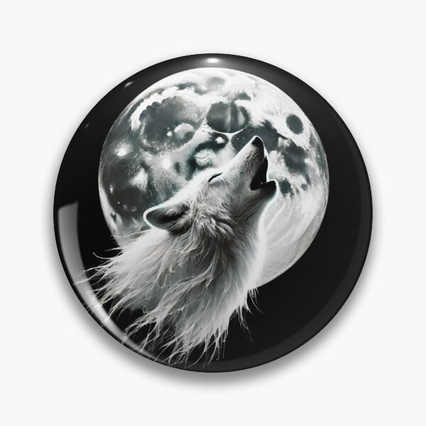 Item preview, White Wolf Howling at the Moon designed and sold by Blink Art Studio.